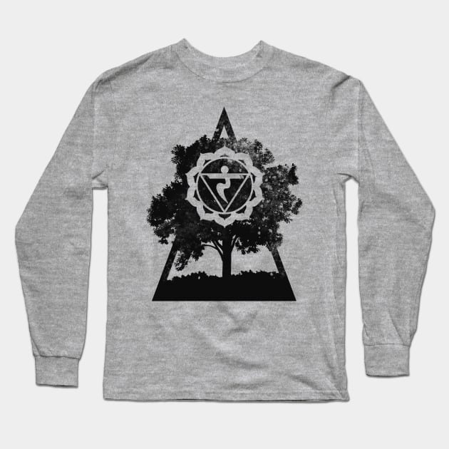 Manipura Chakra - Sparkeling Jewel Long Sleeve T-Shirt by Detaman83